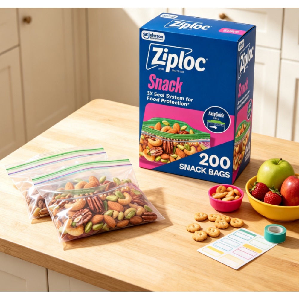 Food Storage Ziploc - زيب لوك ® أكياس وجبات خفيفة