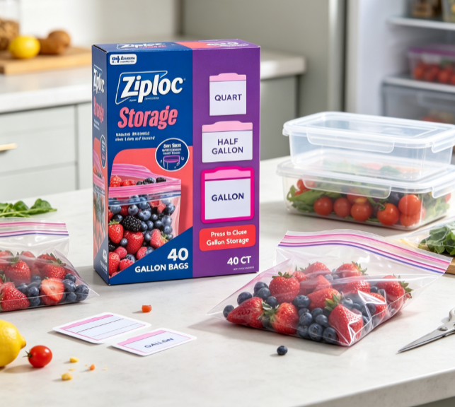 Food Storage Ziploc - أكياس تخزين الطعام من ماركة Ziploc،