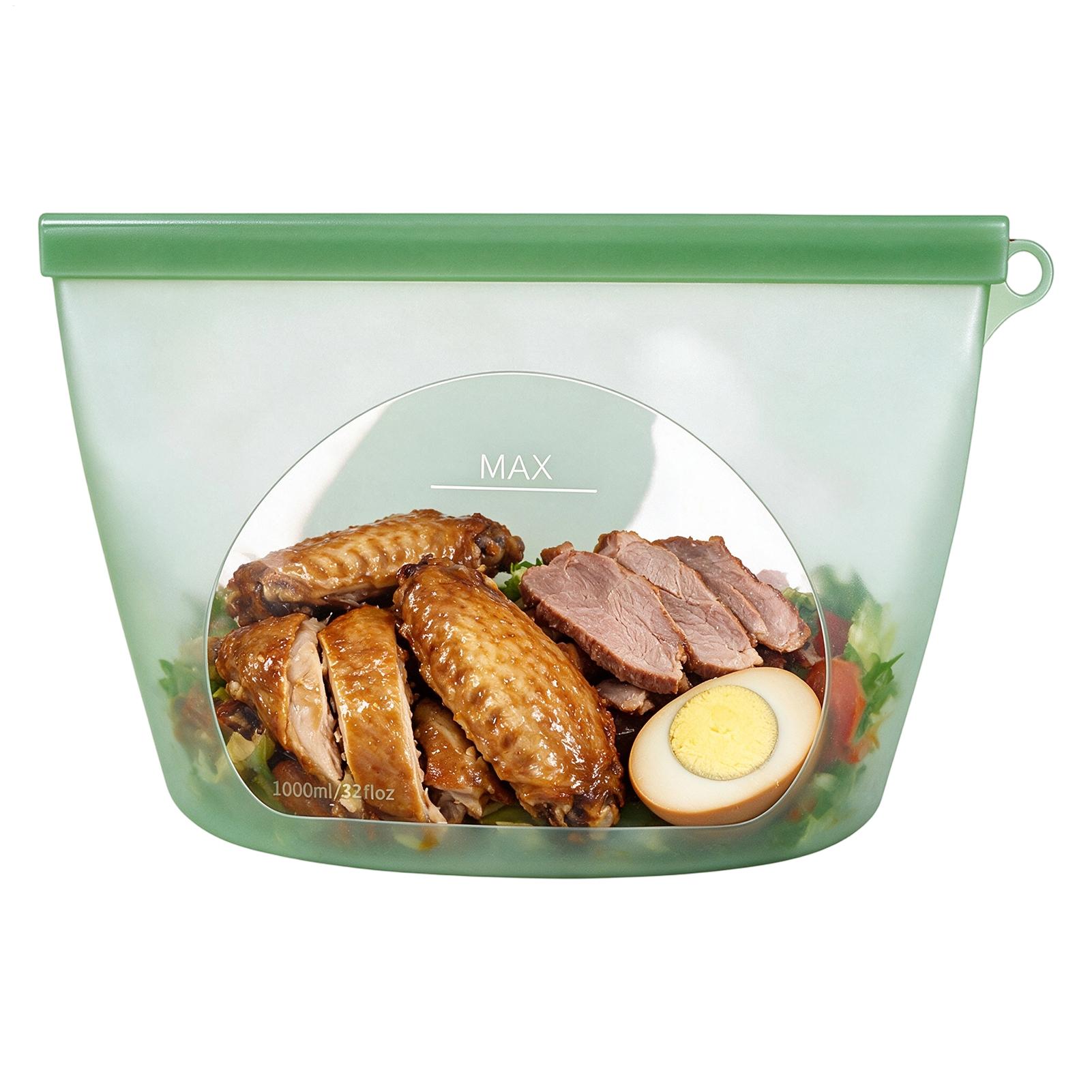 Food Storage Ziploc - أكياس تخزين طعام من السيليكون سعة