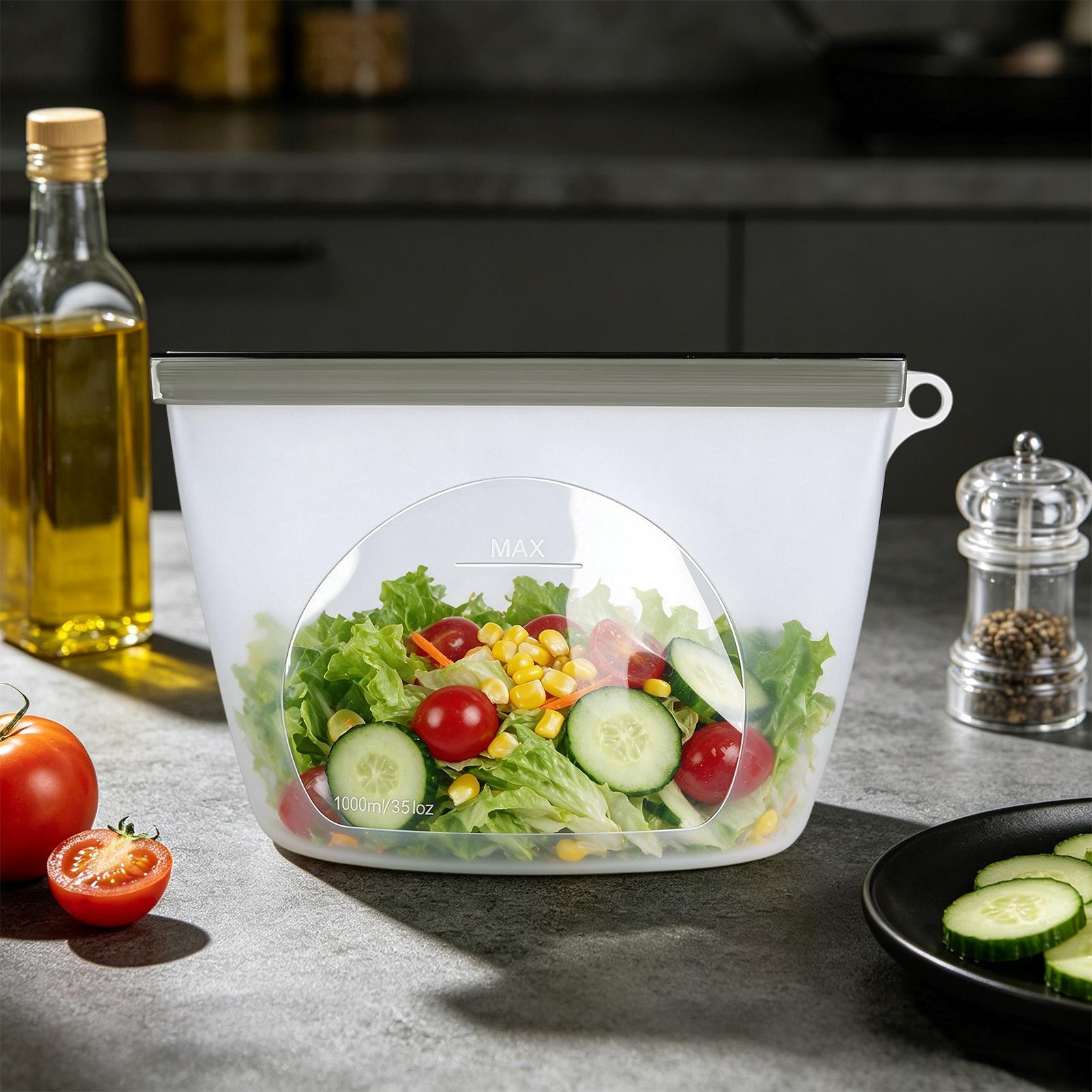 Food Storage Ziploc - أكياس تخزين طعام قابلة لإعادة الاستخدام،