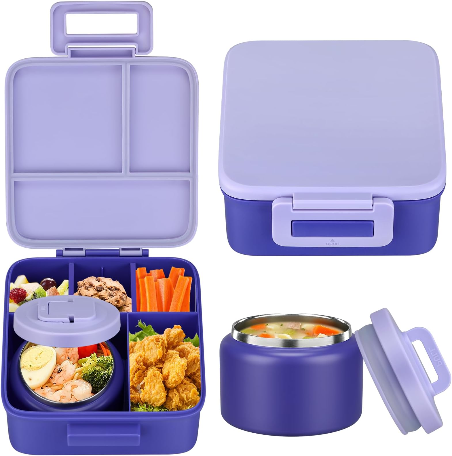 Food Storage Oven Safe - طقم صندوق غداء بنتو للأطفال مع