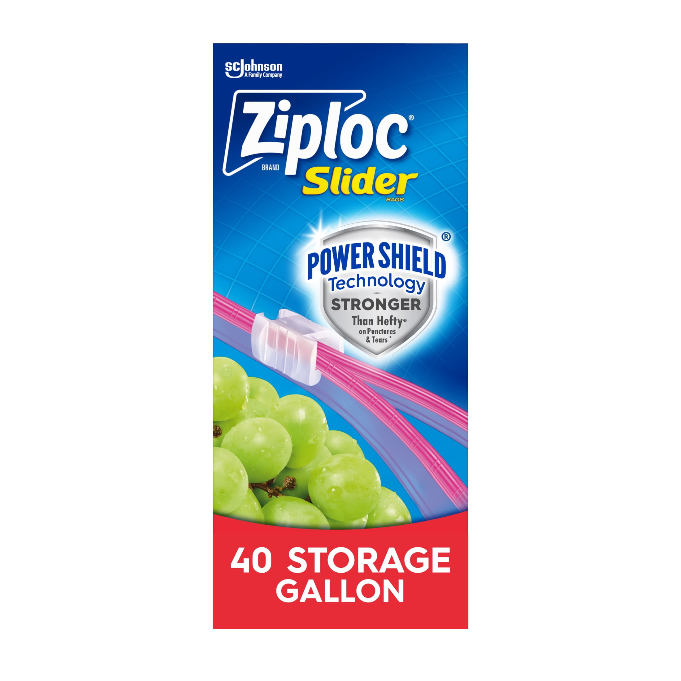 Food Storage Ziploc - أكياس زيبلوك لتخزين الطعام بسعة جالون،