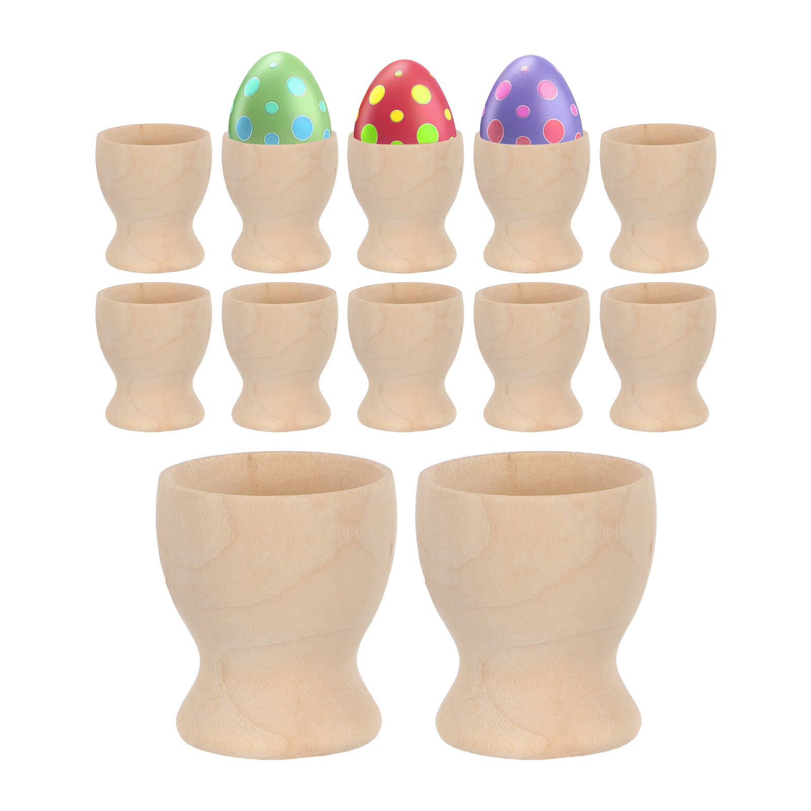 12 قطعة من حامل البيض الخشبي ل - مراجعة Egg Storage Holder وسعره