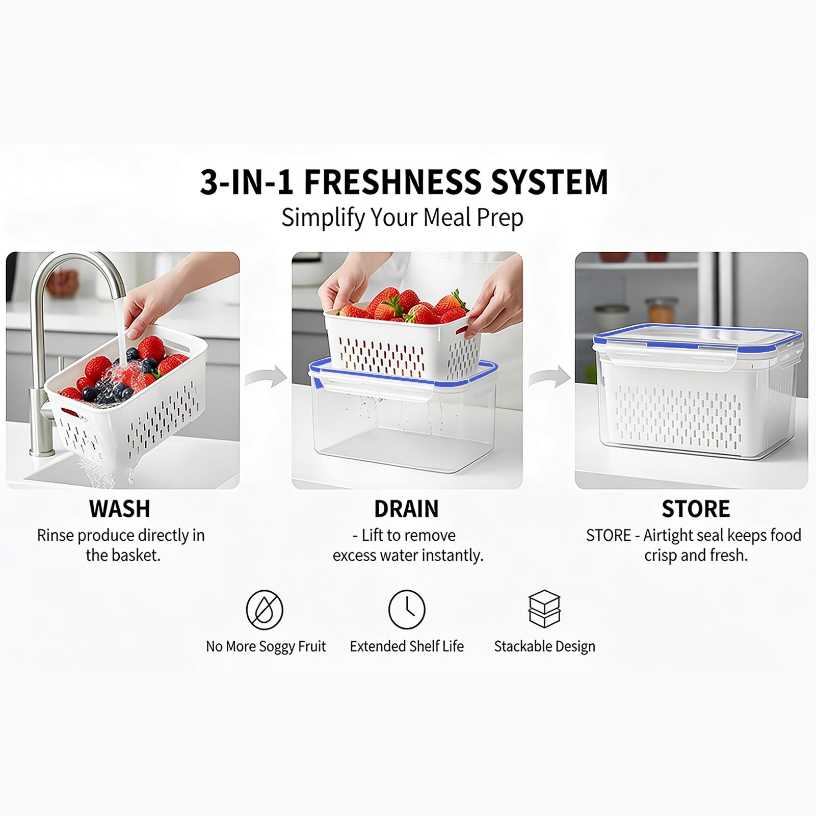 حاوية تخزين طعام 4 في 1، حاويا - مراجعة Food Storage Containers وسعره