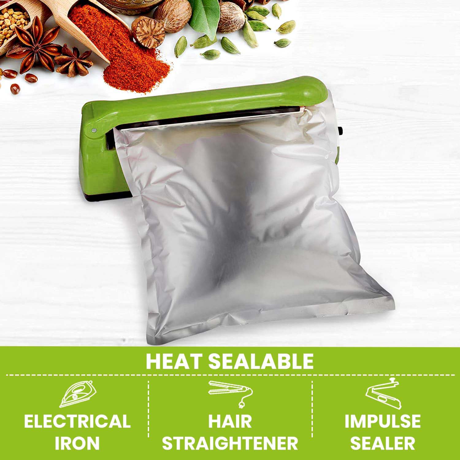 أكياس ألمنيوم فضية سميكة للغاي - مراجعة Food Storage For Long Term وسعره
