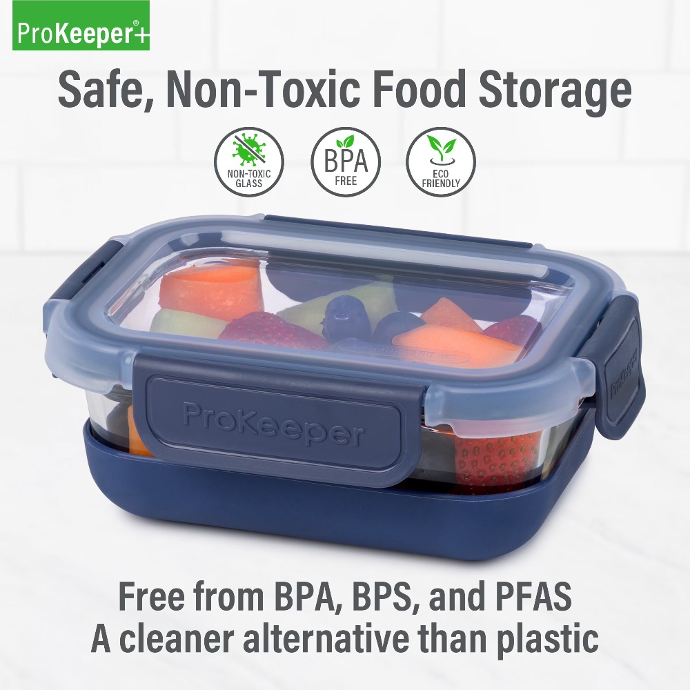 عبوة من قطعتين: حاويات زجاجية  - مراجعة Food Storage Stackable Containers وسعره
