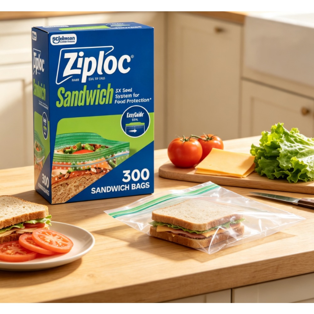 زيب لوك ®   أكياس ساندويتش من  - مراجعة Food Storage Ziploc وسعره