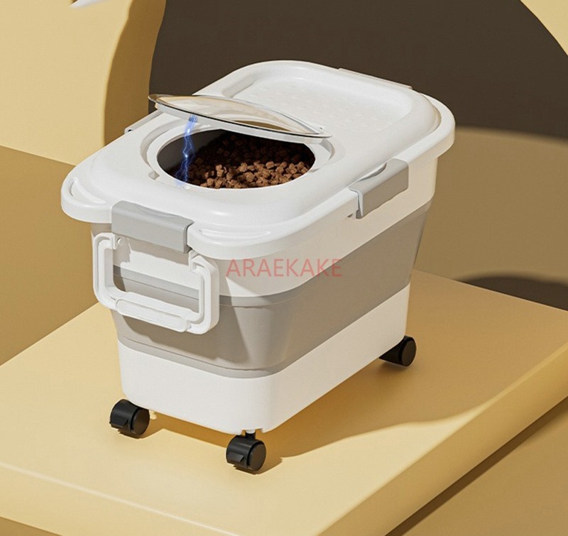 دلو تخزين حبوب الحيوانات الألي - مراجعة Food Storage For Dog وسعره