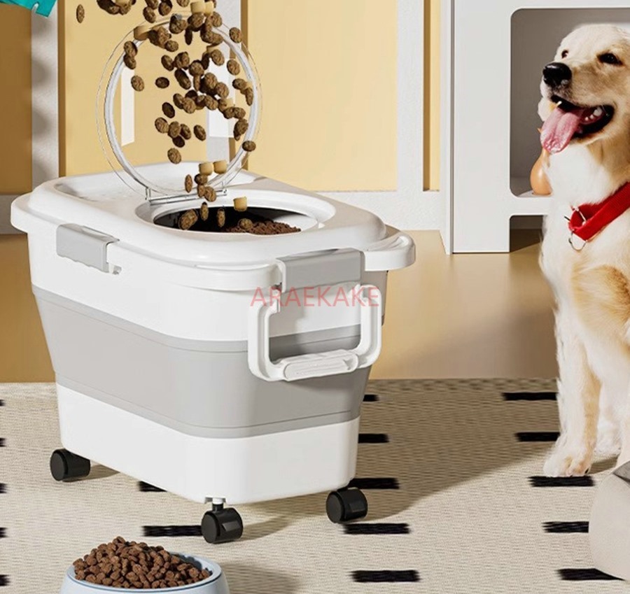 دلو تخزين حبوب الحيوانات الألي - مراجعة Food Storage For Dog وسعره