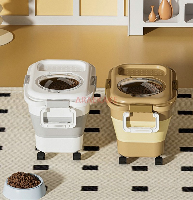 دلو تخزين حبوب الحيوانات الألي - مراجعة Food Storage For Dog وسعره