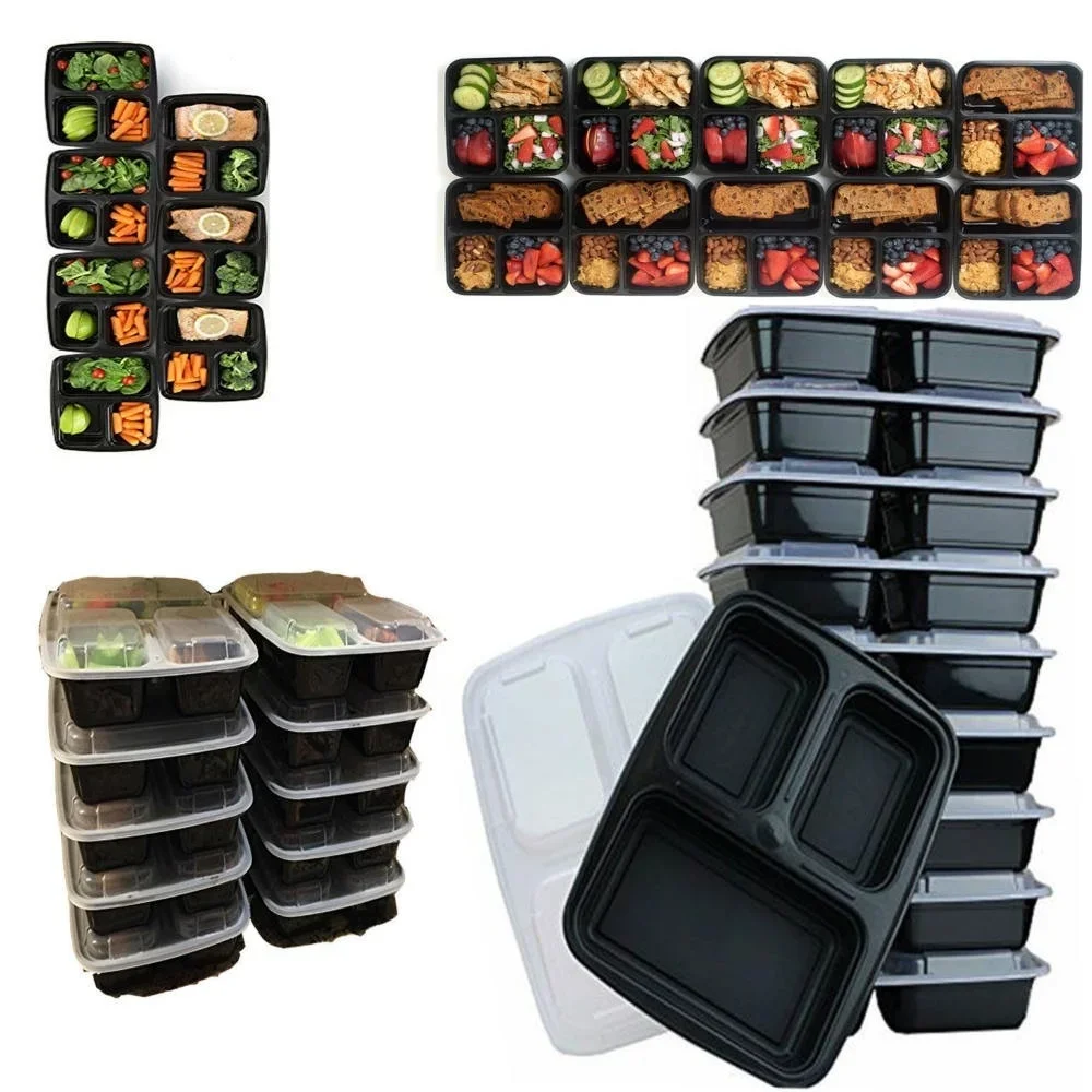 7 عبوات من 3 حجرات لتجهيز الوج - مراجعة Food Storage Stackable Containers وسعره