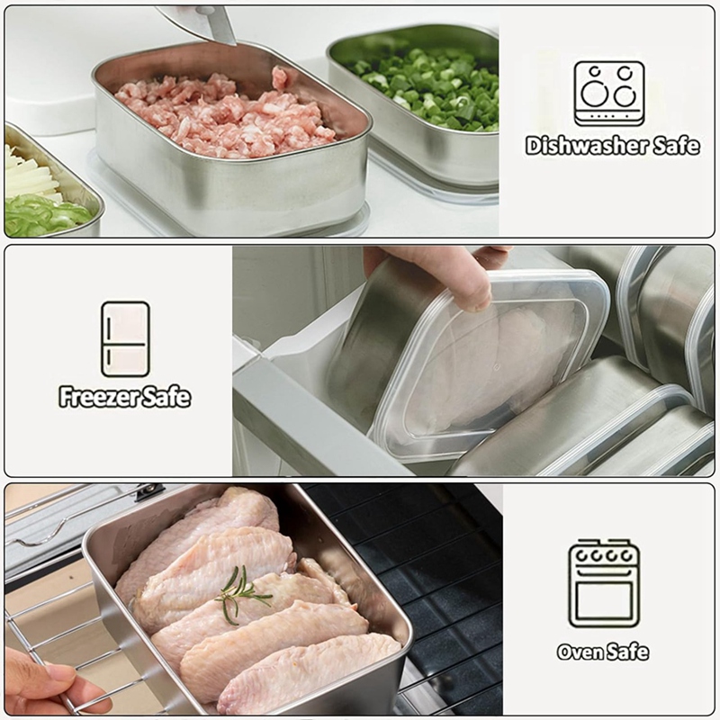 حاويات من الفولاذ المقاوم للصد - مراجعة Food Storage Box وسعره