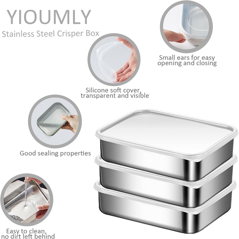 حاويات من الفولاذ المقاوم للصد - مراجعة Food Storage Box وسعره