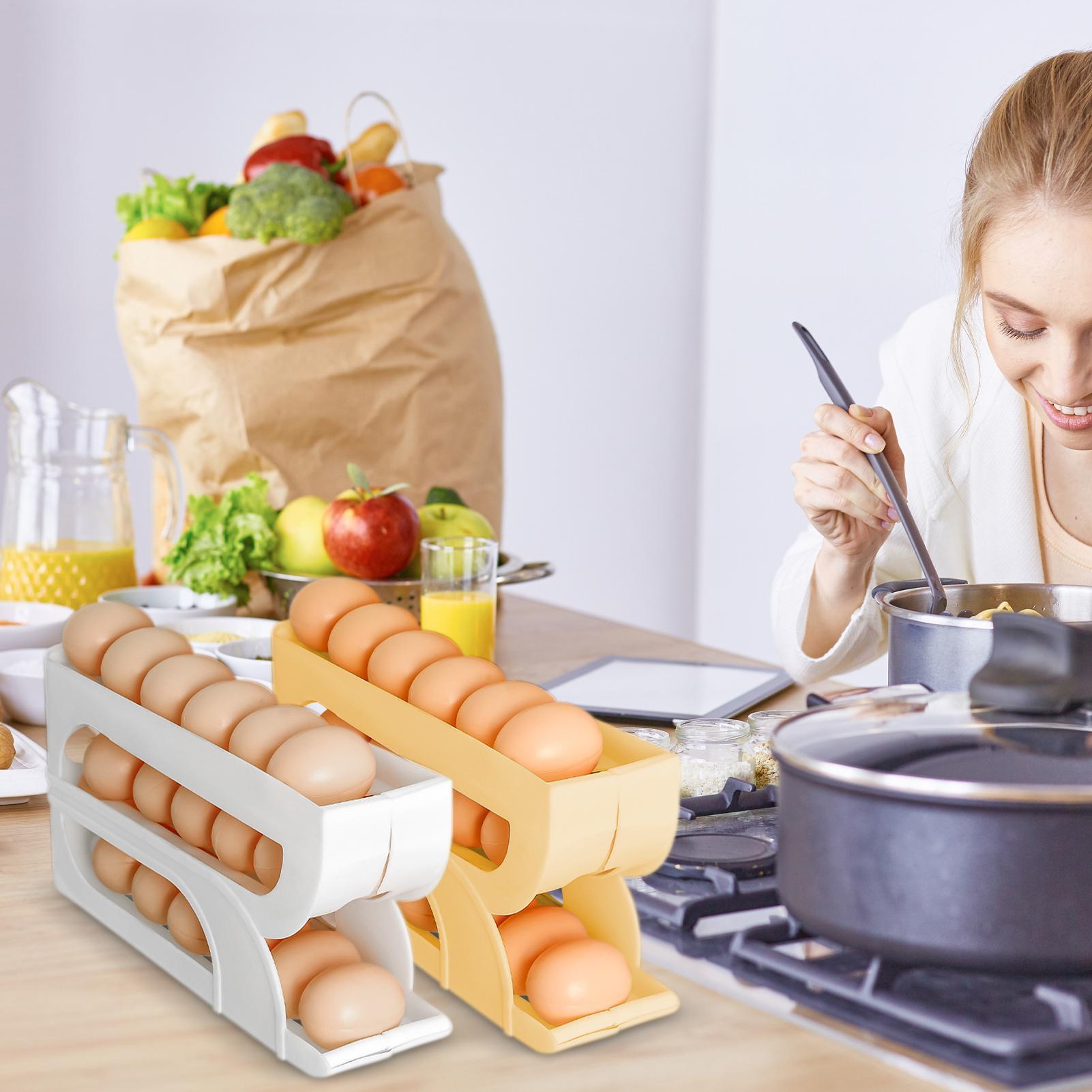 حامل بيض أوتوماتيكي جديد للمطب - مراجعة Egg Storage Holder وسعره