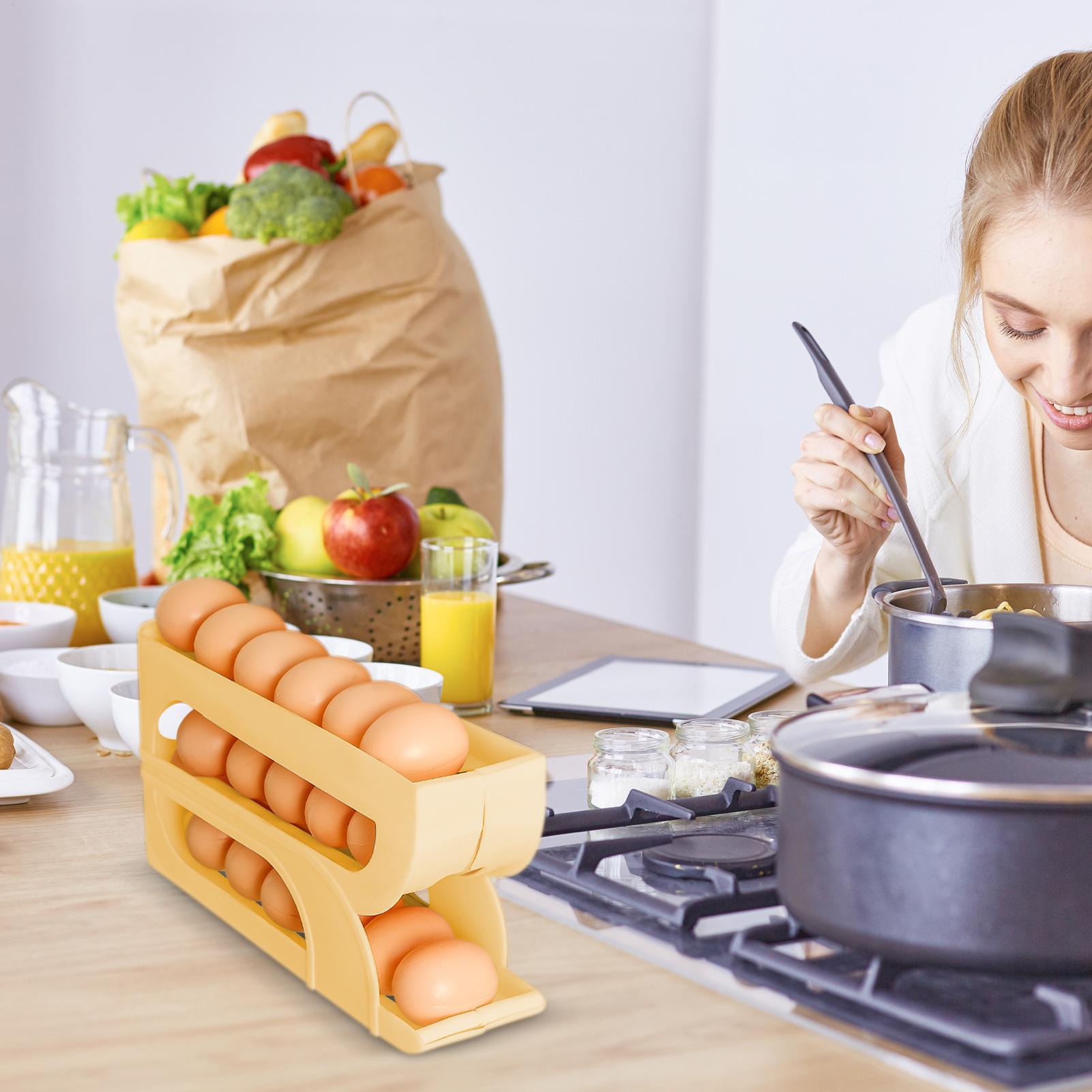 حامل بيض أوتوماتيكي جديد للمطب - مراجعة Egg Storage Holder وسعره