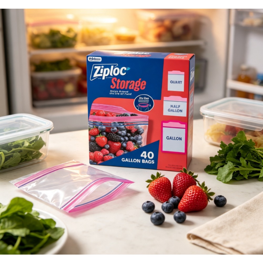 أكياس تخزين الطعام من ماركة زي - مراجعة Food Storage Ziploc وسعره