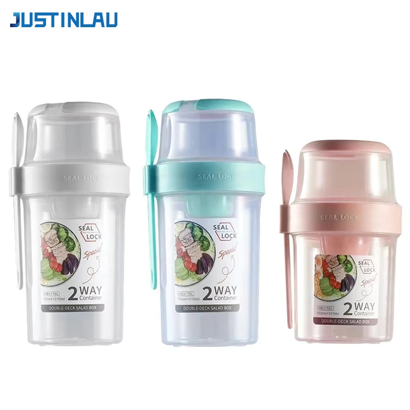 كوب سلطة محمول من JUSTINLAU لت - مراجعة Food Storage Oven Safe وسعره