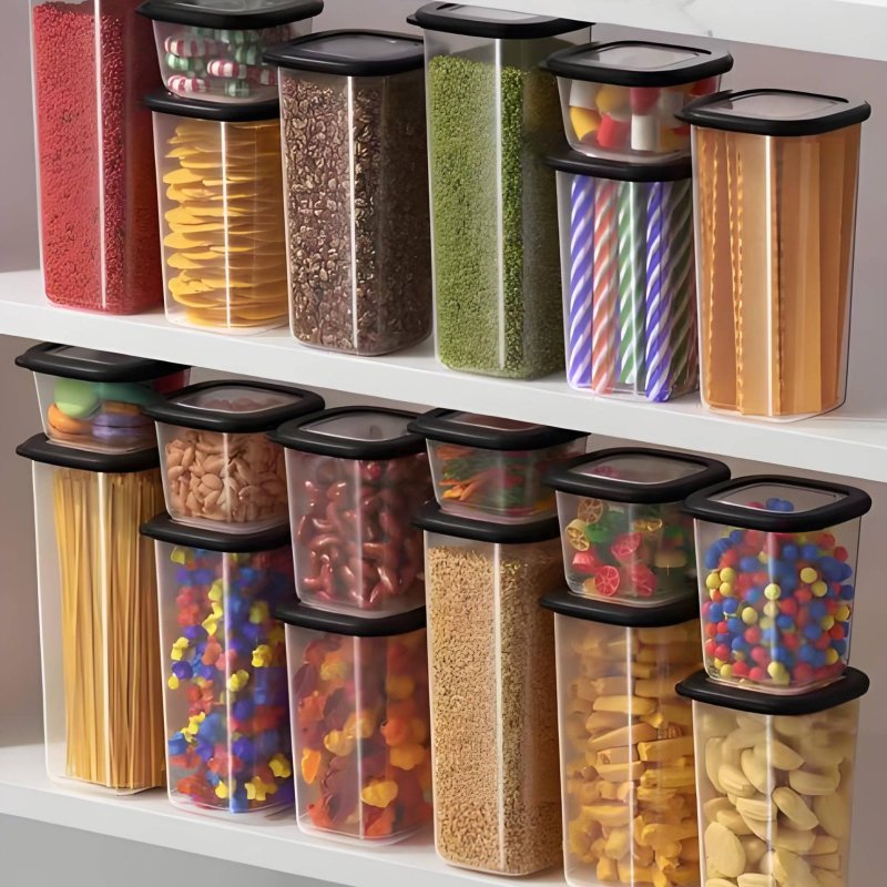مجموعة من 6 حاويات تخزين طعام  - مراجعة Food Storage Stackable Containers وسعره
