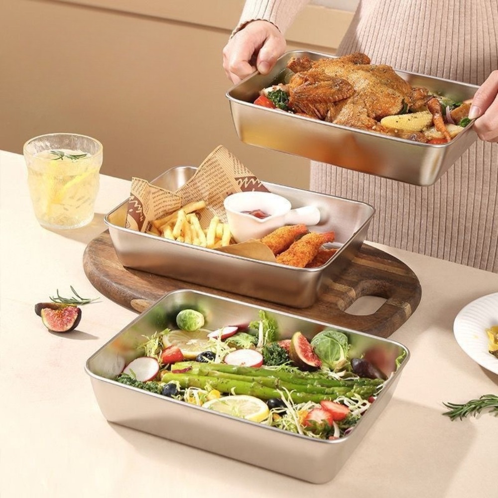 صينية تقديم من الفولاذ المقاوم - مراجعة Food Storage Warehouse وسعره