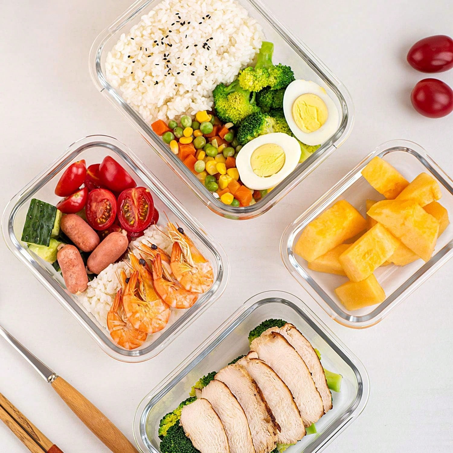 10 حاويات زجاجية لتحضير الوجبا - مراجعة Food Storage Oven Safe وسعره