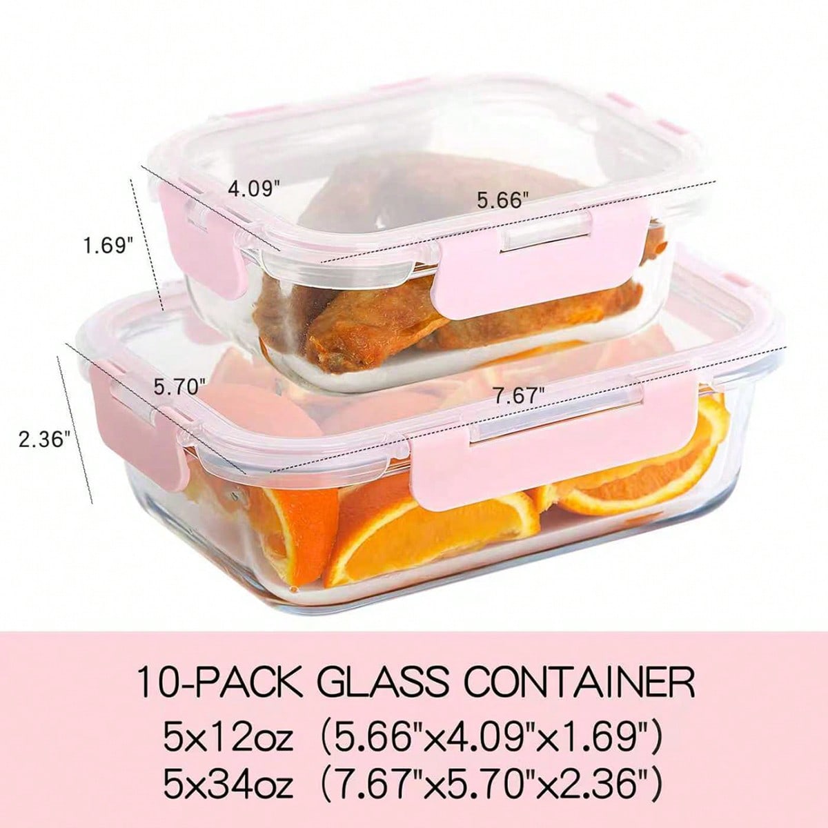10 حاويات زجاجية لتحضير الوجبا - مراجعة Food Storage Oven Safe وسعره