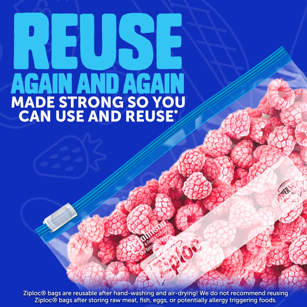 أكياس تجميد زيب لوك بسحاب، لوا - مراجعة Food Storage Ziploc وسعره