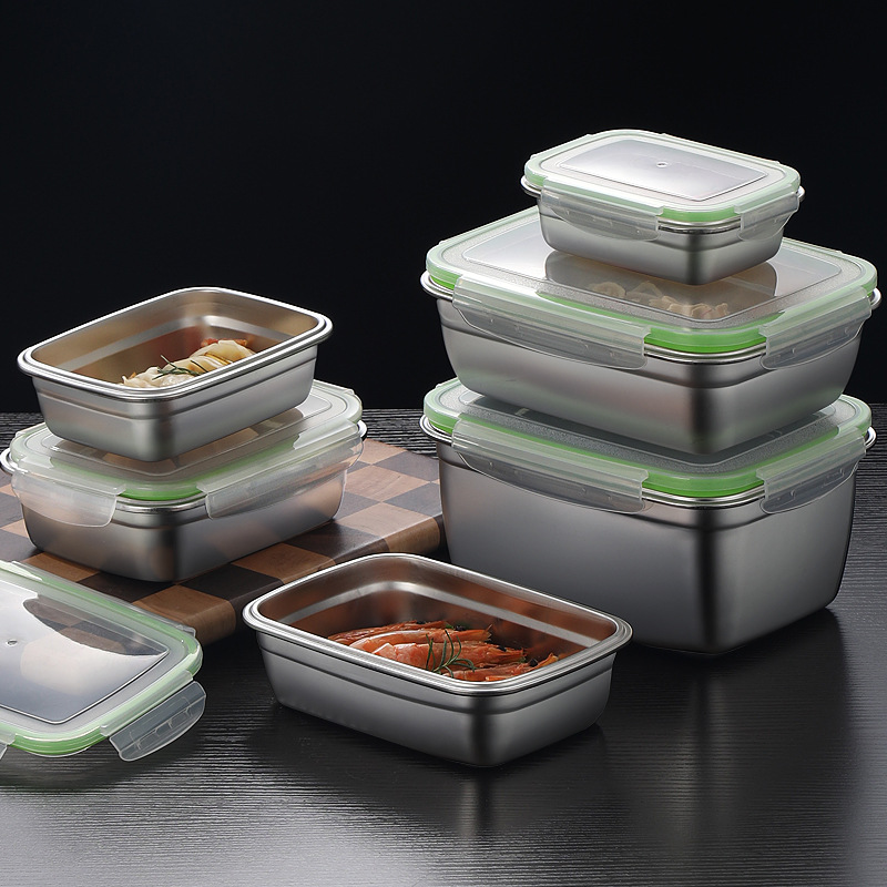 مجموعة صناديق الغداء المصنوعة  - مراجعة Food Storage Stackable Containers وسعره