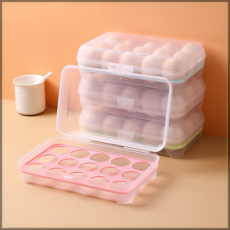 صندوق تخزين البيض بـ 15 خانة،  - مراجعة Egg Storage Holder وسعره