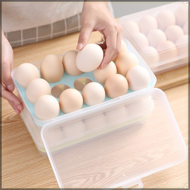 صندوق تخزين البيض بـ 15 خانة،  - مراجعة Egg Storage Holder وسعره