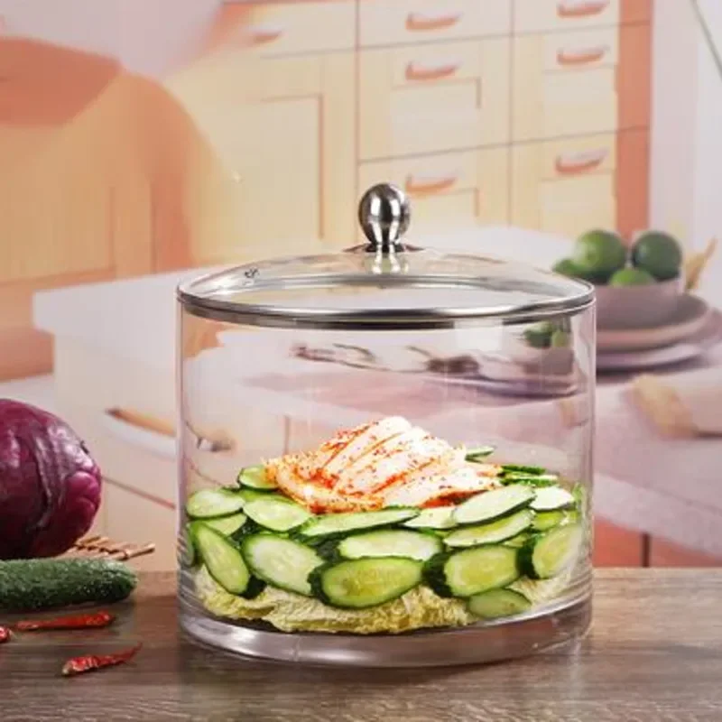 جرة مخلل زجاجية سميكة مع غطاء  - مراجعة Food Storage For Long Term وسعره