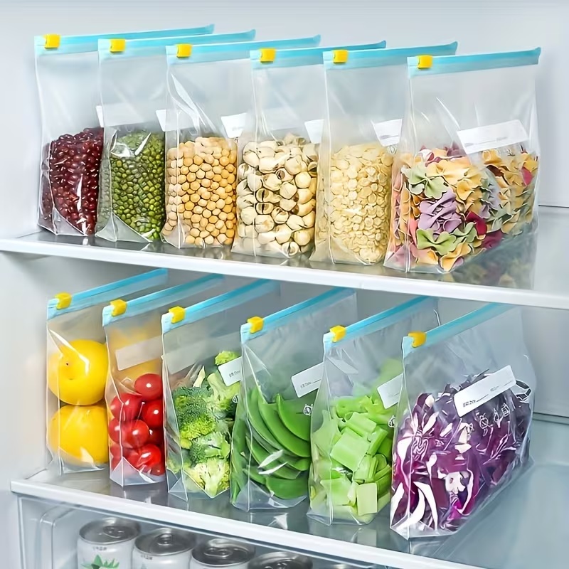 60 قطعة من أكياس تخزين الطعام  - مراجعة Food Storage Reusable Bags وسعره