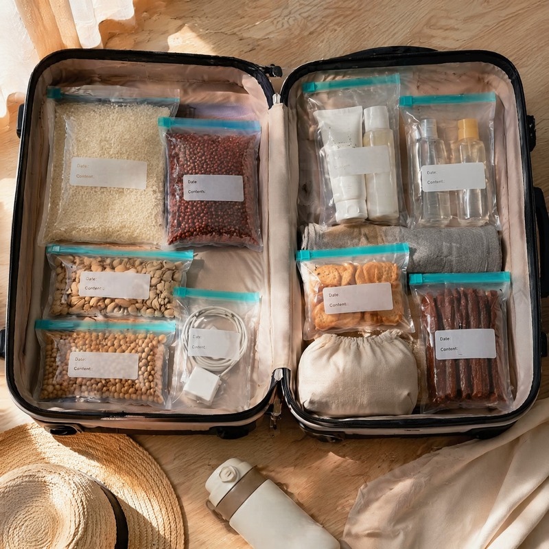 60 قطعة من أكياس تخزين الطعام  - مراجعة Food Storage Reusable Bags وسعره