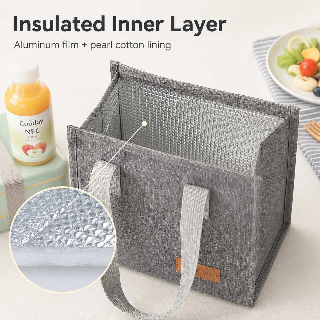 حقيبة غداء معزولة، حقيبة طعام  - مراجعة Food Storage Reusable Bags وسعره