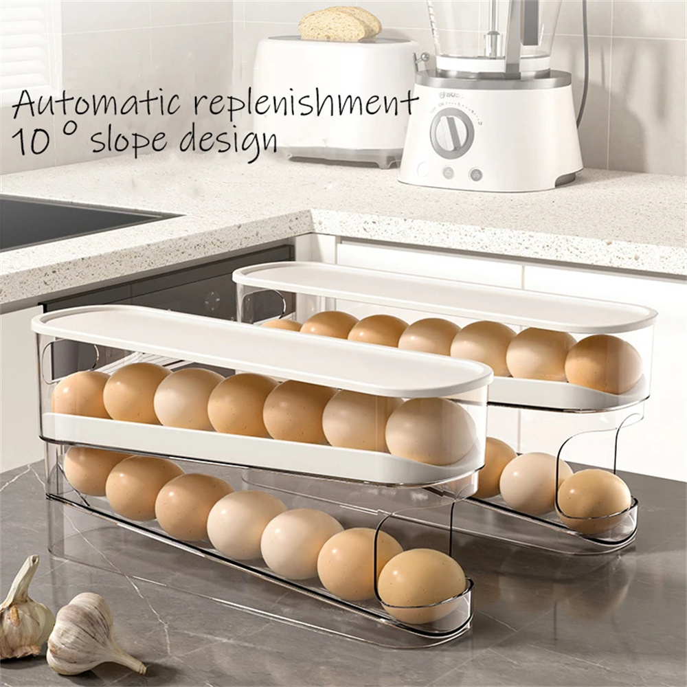 حامل بيض أوتوماتيكي مزدوج قابل - مراجعة Egg Storage Holder وسعره