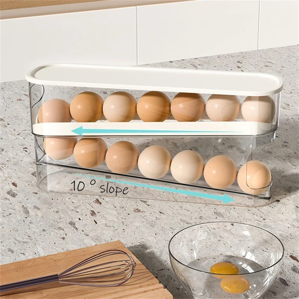 حامل بيض أوتوماتيكي مزدوج قابل - مراجعة Egg Storage Holder وسعره