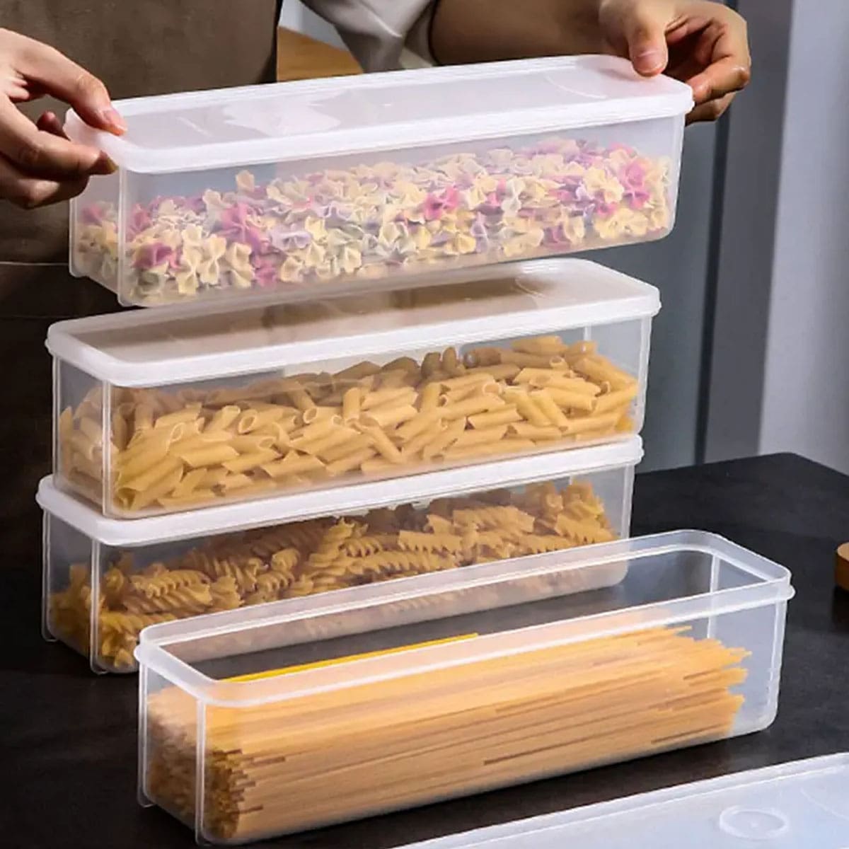 صندوق تخزين بلاستيكي شفاف، علب - مراجعة Food Storage For Refrigerator وسعره