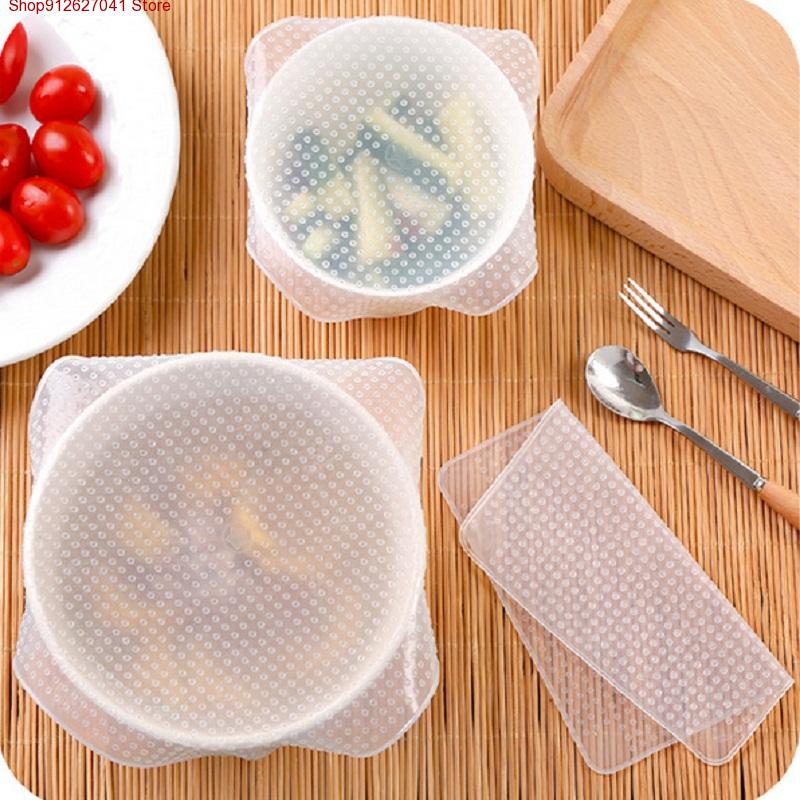 4 قطع من أغطية الأوعية السيليك - مراجعة Food Storage Variety Pack وسعره